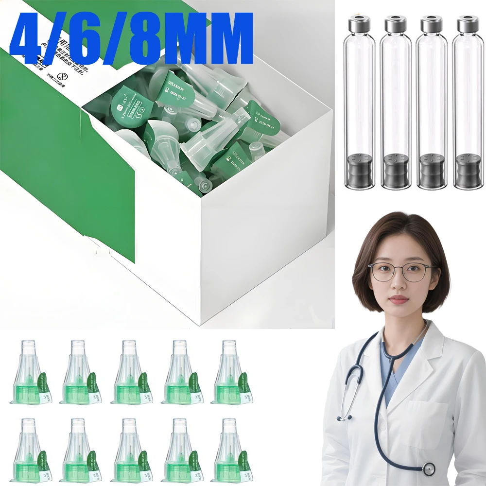 Magic Pen Pen Tip Cartridges 3ml Empty Cassette Bottle Individual Packaging 4mm/6mm/8mm Compatible with Lilly Insulin Pen