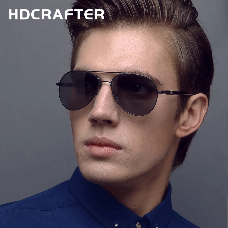 HDCRAFTER Polarized Lens Sunglasses for Men/Women Pilot Driving Sunglasses Alloy Classic Sun Glasses Oculos de sol masculino
