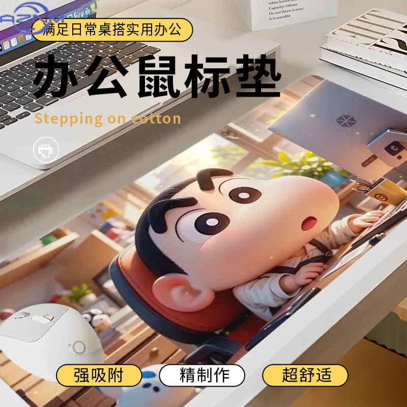 Crayon Shin-Chan Mouse Pad HD Printing Large Seaming Waterproof Mouse Pad Anti-Slip Gaming Mouse Pad