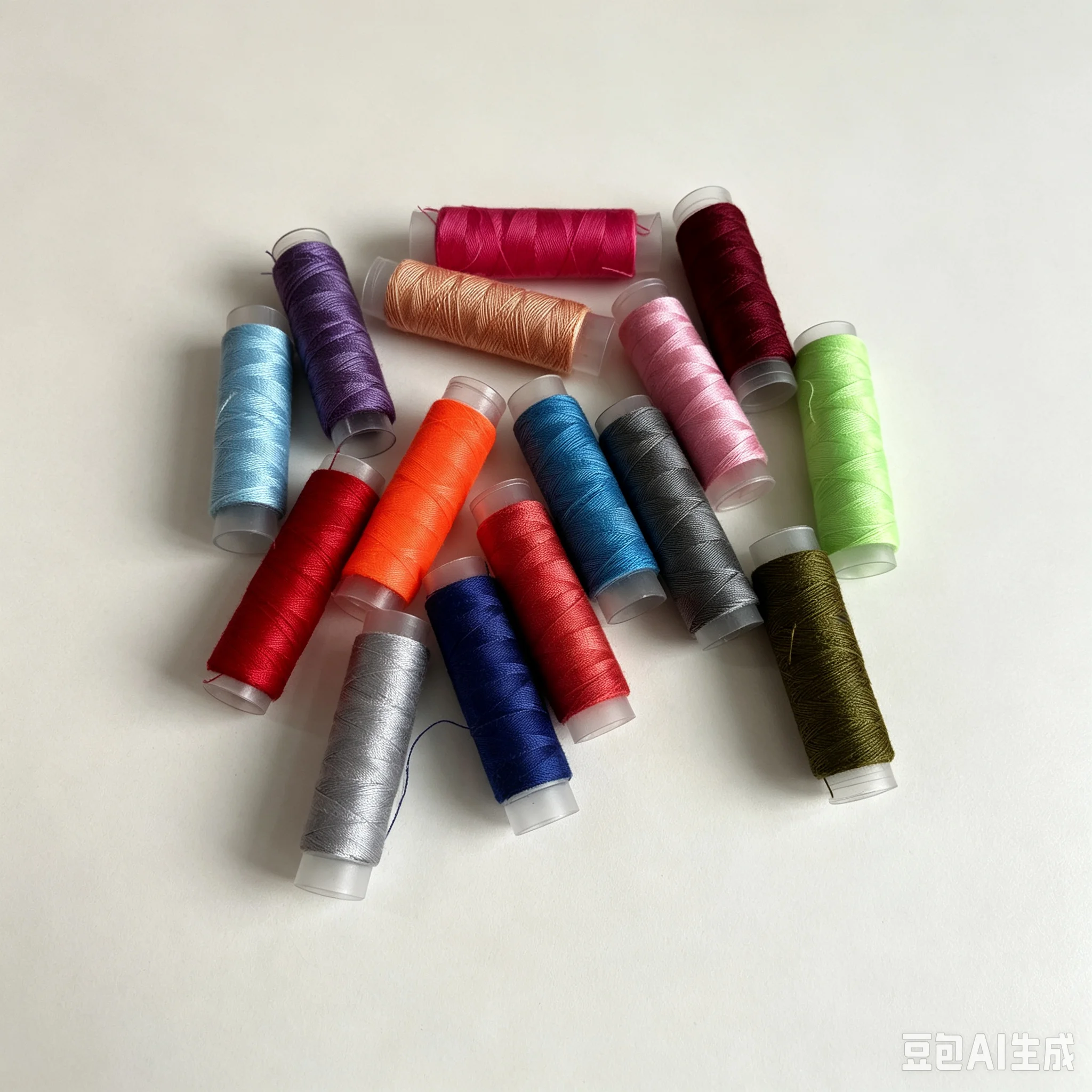 24 Farben Nähgarn 100% Polyester Garn Nähgarnrolle Maschinen- und Handstickerei für Heim-Nähset – Detail 2
