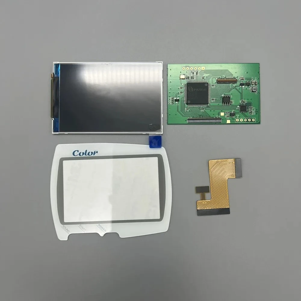 IPS LCD Screen DIY Kit Backlight Brightness For Bandai Wonder Swan Color WSC Game Console. No need to cut the shell