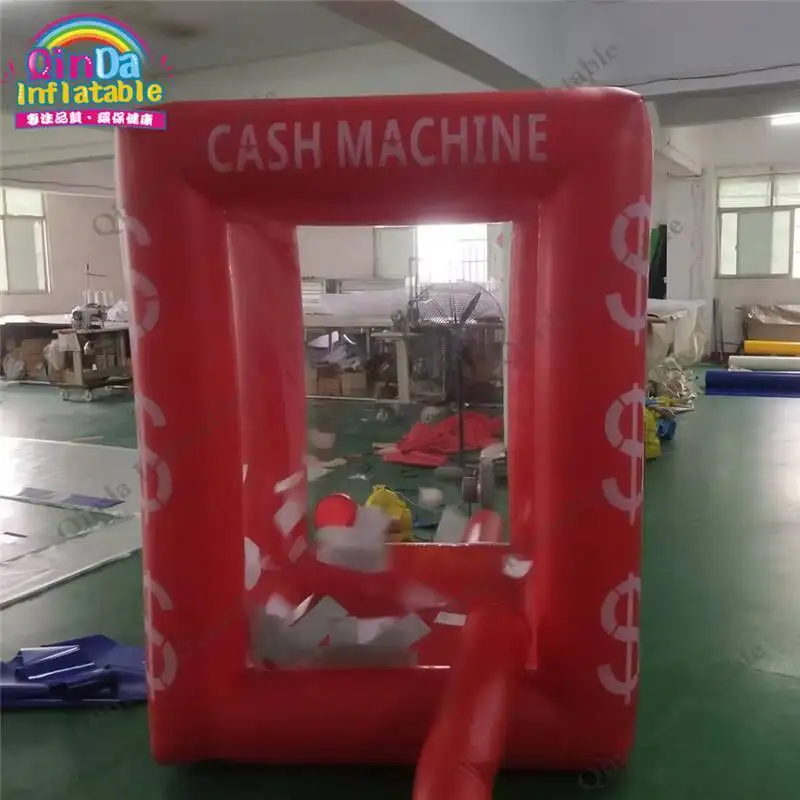 

inflatable square money machine cash machine for speed promotion ourdoor advertising logo can be customized inflatable games