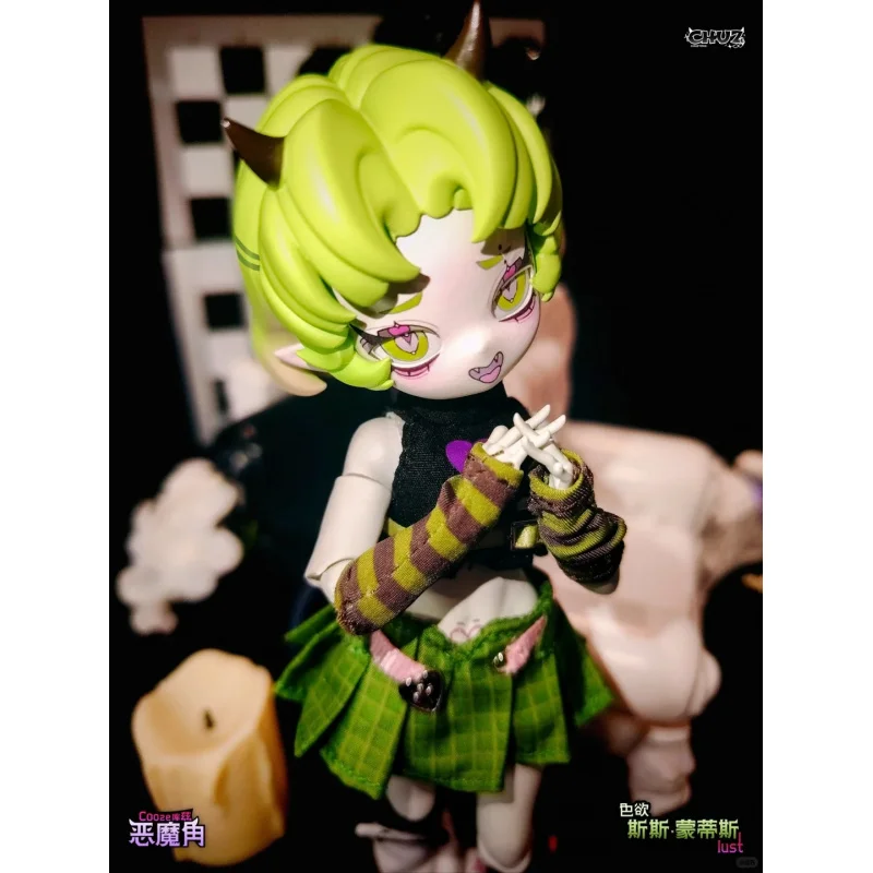 

In Stock 1/8 Bjd Devil'S Horns Blind Box Action Anime Doll Kawaii Toys Gift Caixa Caja Ornaments