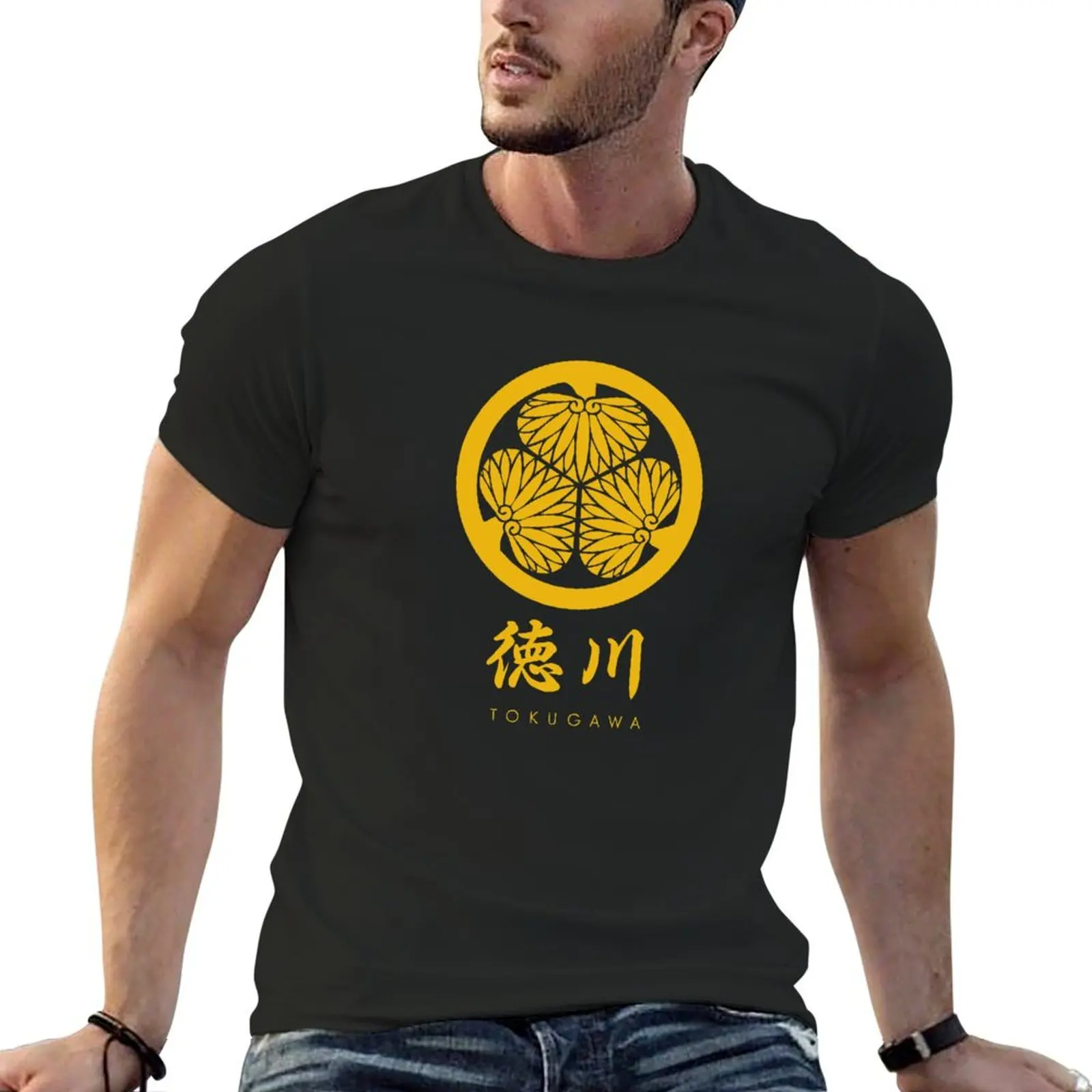 

Tokugawa Clan kamon with Clan Name T-Shirt anime tshirt Blouse mens shirts graphic tee