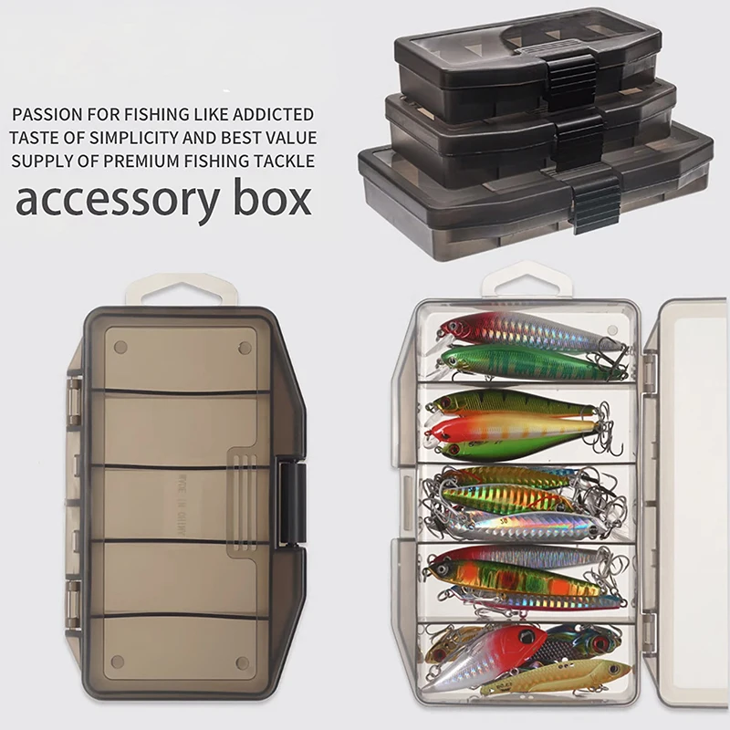 Caja de aparejos de pesca portátil, accesorios de pesca, caja de almacenamiento de herramientas, anzuelo, señuelo, cajas de cebo falso, productos de aparejos de pesca de carpa, 1 ud.