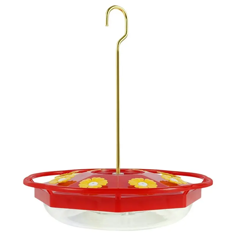 

Кормушка для колибри VELIF с 8 отверстиями, подвесная, защищенная от муравьев и пчел, в форме цветка, для сада