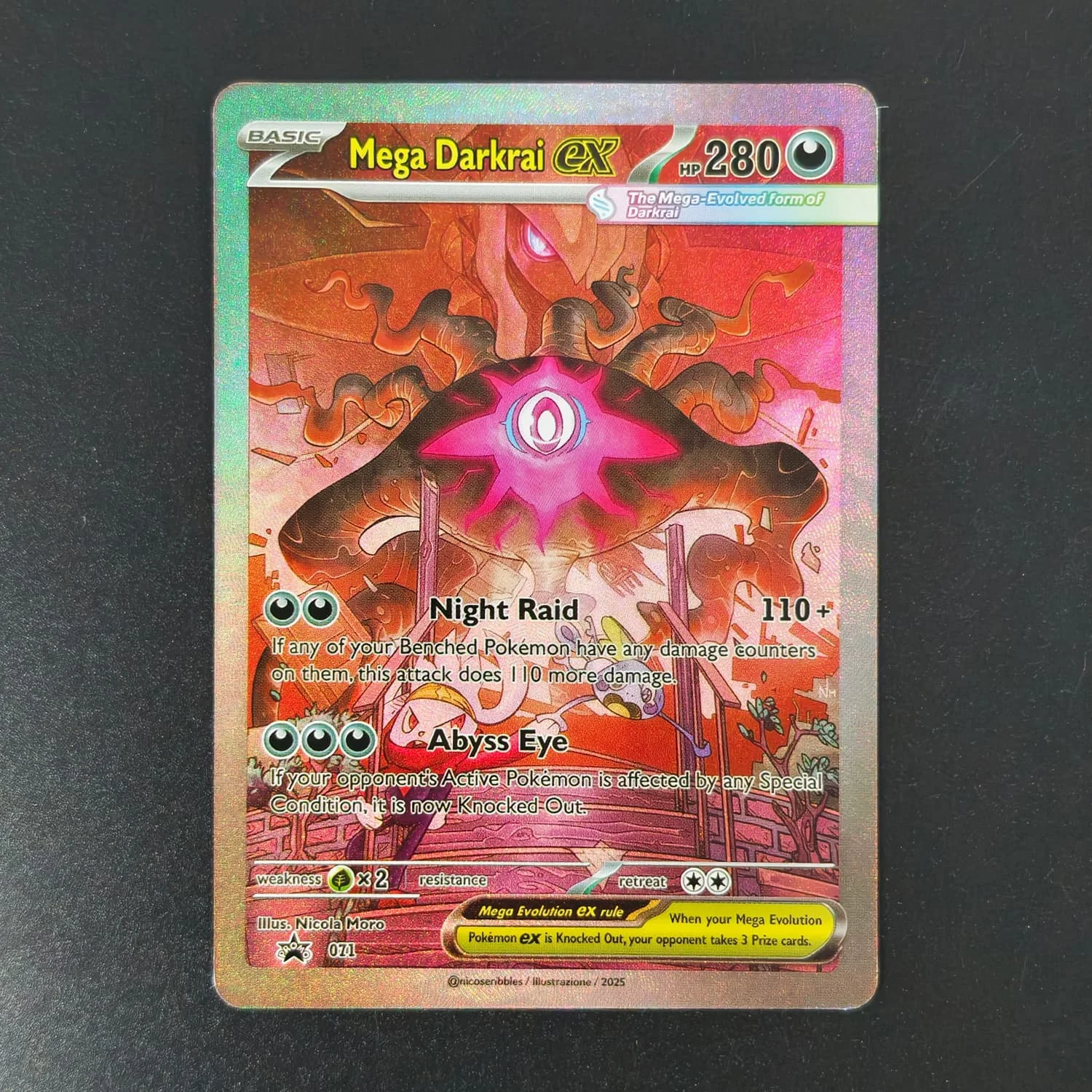 DIY Custom Cards English Mega Rayquaza Darkrai ex High Quality Game Texture Collection Card Toy