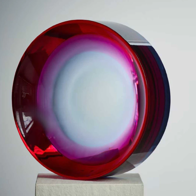 High luxury transparent color, sculpture acrylic (non-resin) crystal minimalist art home decoration