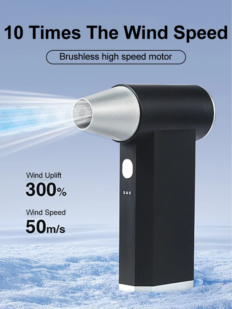 Potente ventilatore con ventola per condotto ad alta velocità Mini ventola Turbo Jet 110,000 RPM 50m/sTurbo ventola violento motore Brushless ad alte prestazioni