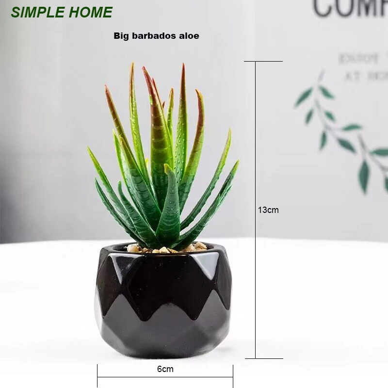 Künstliche saftige Bonsai-Pflanzen mit Keramiktopf für Raumdekoration, Bürotisch, Hausgarten-Dekoration – Detail 8