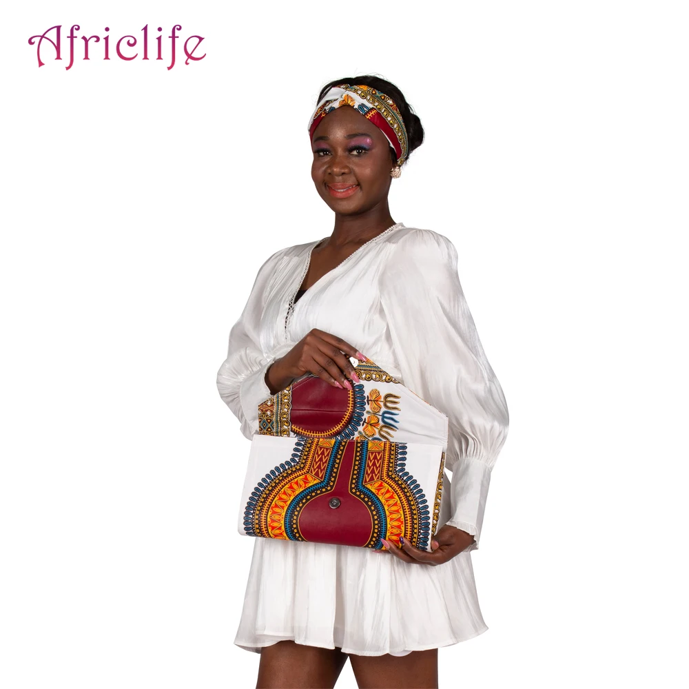 African Print Accessory Set Cotton Ankara Bag Party Handbag Headtie Christmas Gift for Her Mum's Matching Jewellery Set WYB362