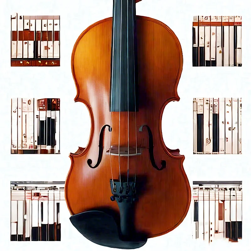 

Violin Nature Spruce Wood 1/2 Maple Side With Case instrument de musique violines 4x4 professional violins скрипка