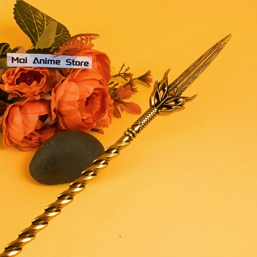 11.6 polegada soul land katana lança anime cosplay prop espada de metal tamanho real japonês katana sabre samurai original brinquedo afiado presente