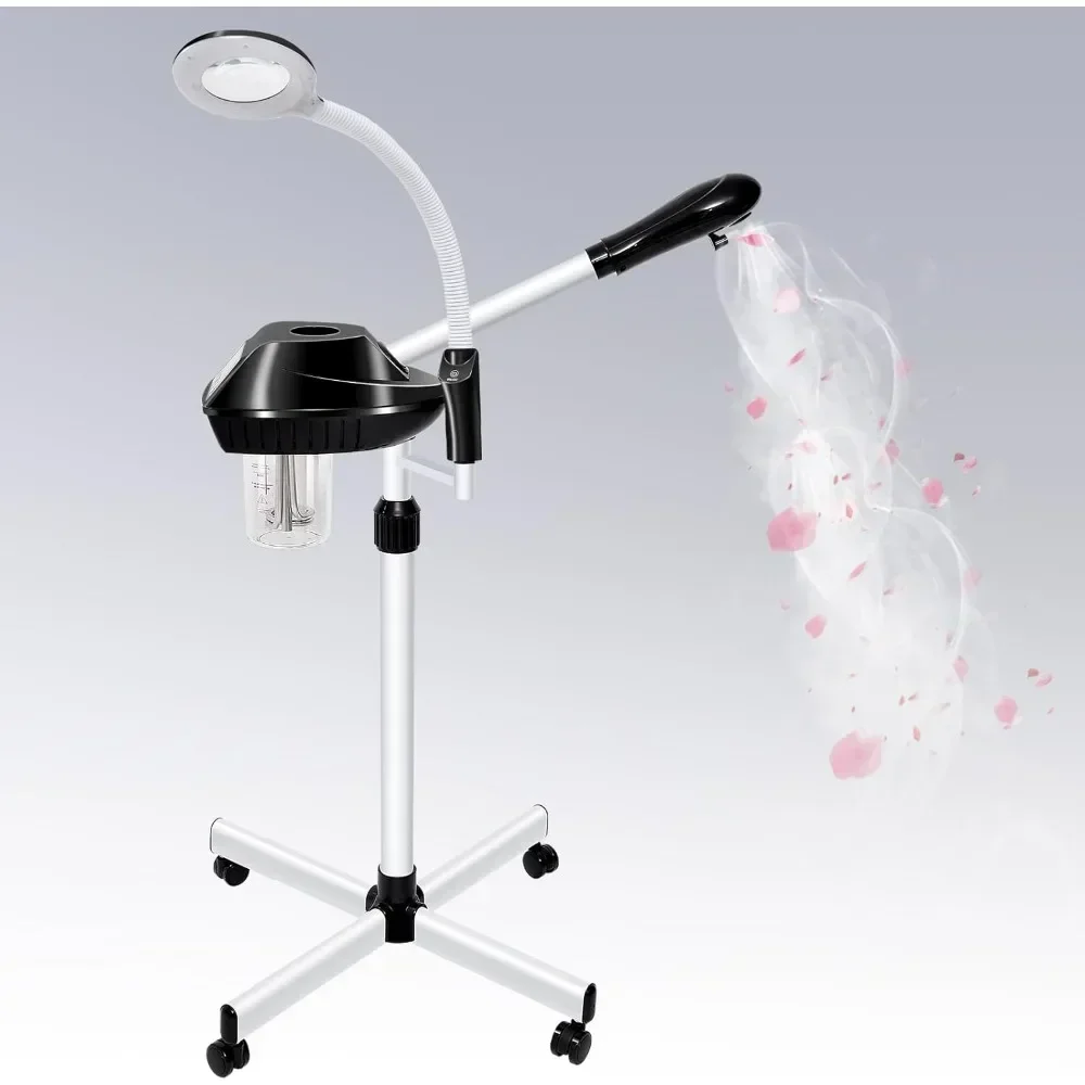 

Professional Facial Steamer, with 5X Magnifying Lamp, for Facial Deep Cleaning, Esthetician Facial Steamer for Spa, Salon