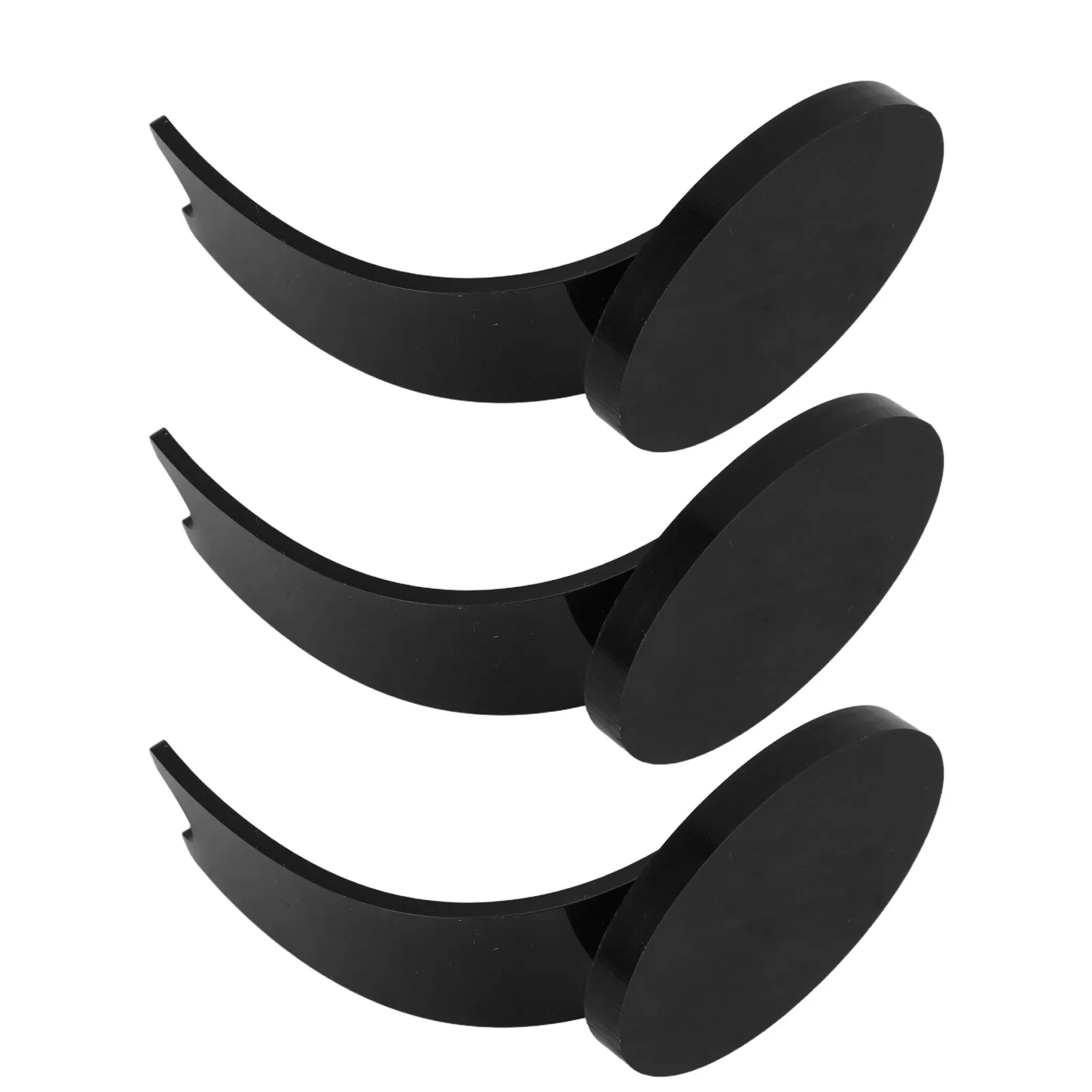 3Pcs Transparent Plastic Pen Holder Stand Single Upright Desk Pen Display Rack Creative Makeup Brush Holder Office Home