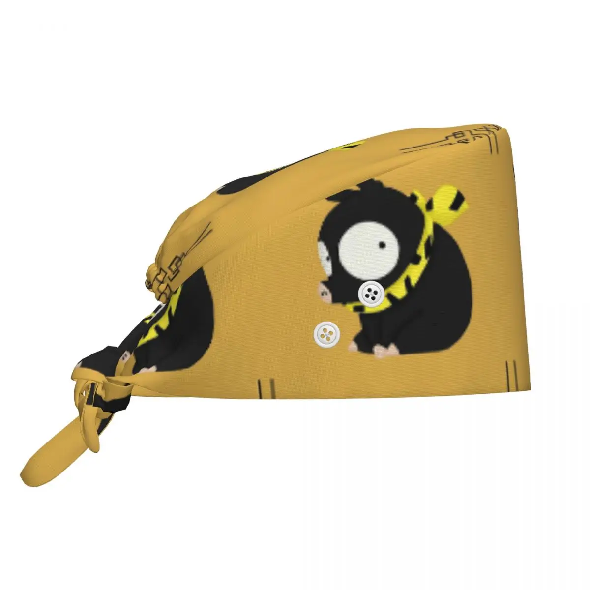 Gorro Quirúrgico Ajustable Kanji Ranma Anime Manga para Hombres y Mujeres, Gorro de Enfermería para Dentistas