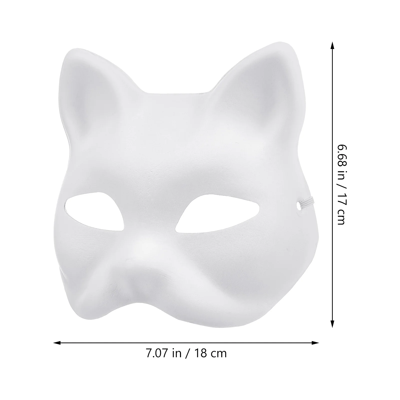 Masque de Masque de Mardi Gras, Costumes Vierges pour Halloween, Masque de Tim, Papier Peint DIY, Homme, Chat, Non Peint