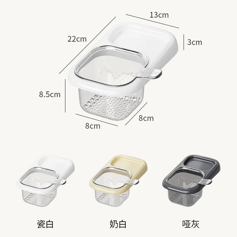 2-Layer Kitchen Sink Draining Basket, Food Scraps & Tea Leaf Catcher, Easy Clean Filter Rack Prevents Pipe Clogging