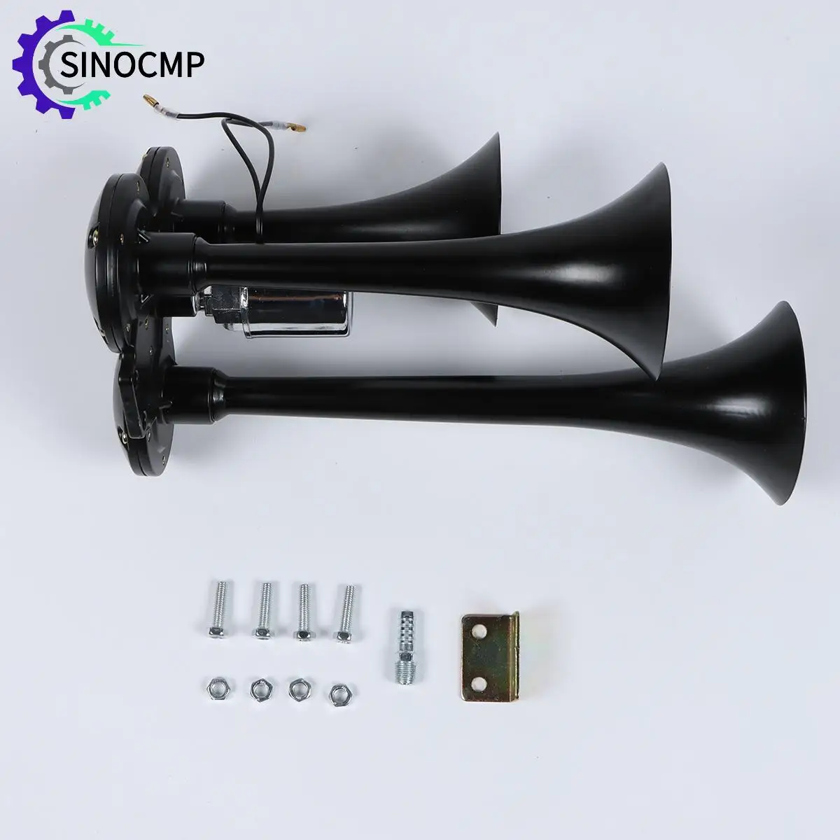 

Chromium Pneumatic Chrome Plated Triple Truck With Bagpipes 12V/24V For Car Motorcycle ATV Horn Electric Pneumatic Horn