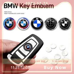 10PCS 11/14MM Car Key Emblem Badge Sticker Auto Control Key Logo Decal Accessories For BMW M Performance M3 M5 M6 F30 E39 F20 X1