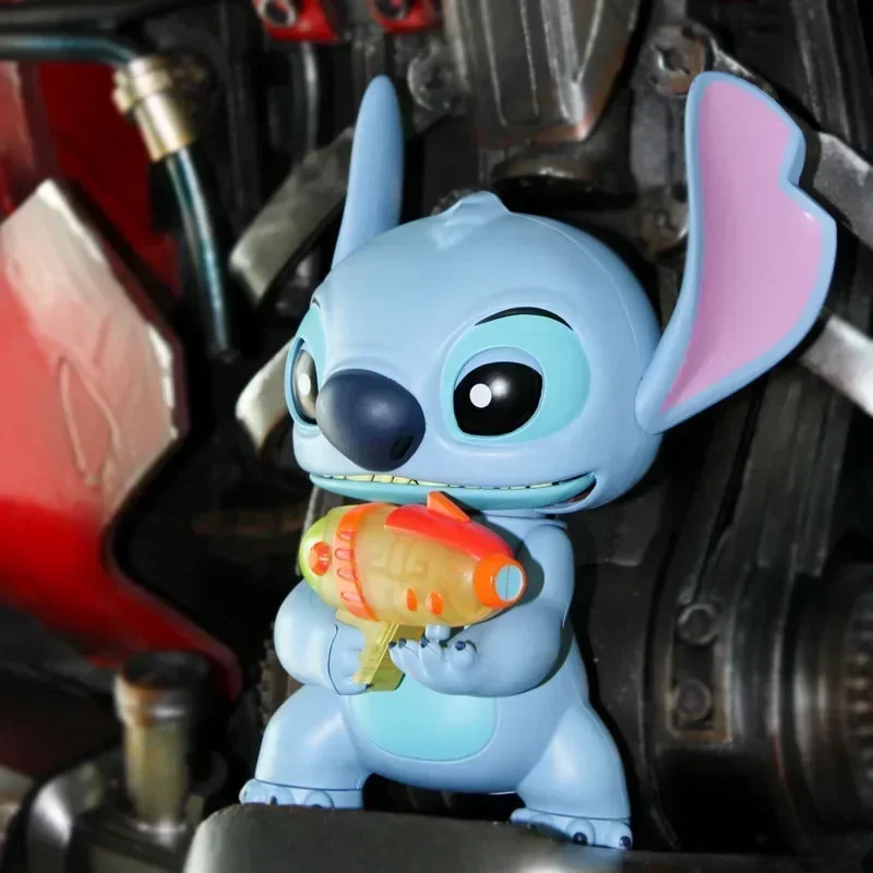 Disney Cute Stitch Stacey Sound Talking and Light Hand Puppet Anime Action Figure Model Toy Kawaii Doll Kids Christmas Gift