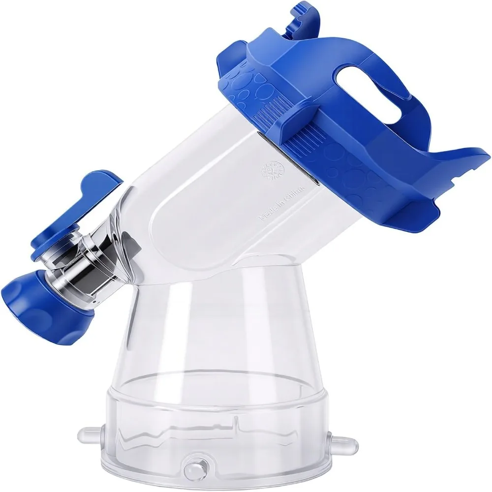 45 Degree Tank Rinser Backflow Preventer Transparent Window Waste Tank Flush Valve Plastic Construction Clear Elbow