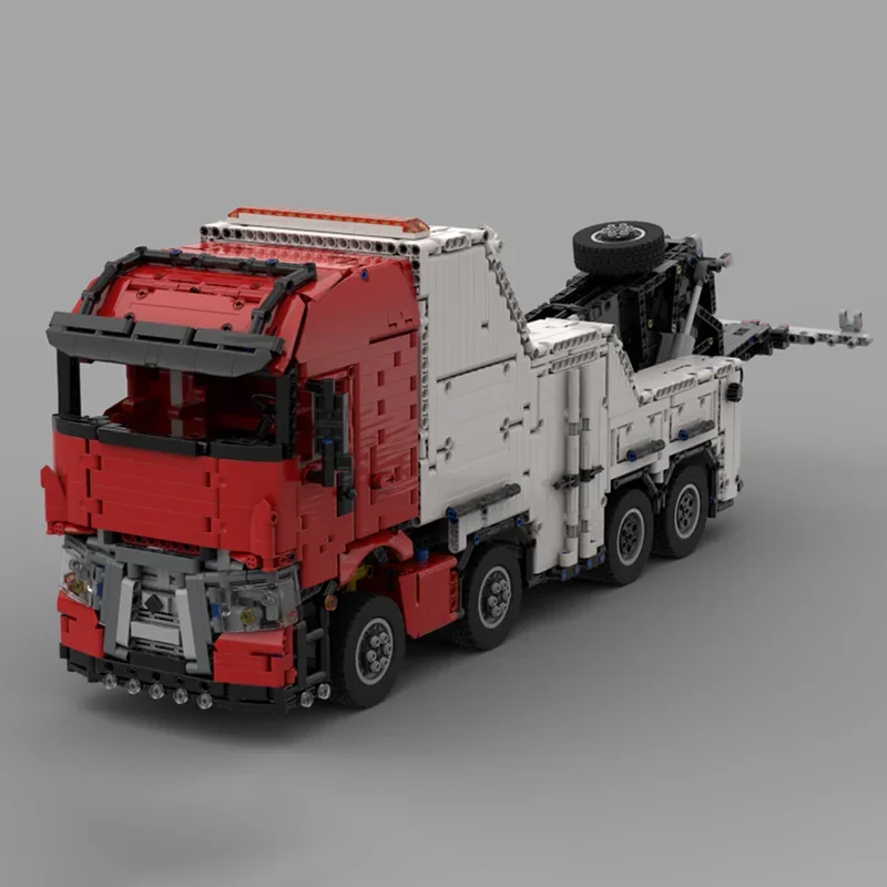 Urban Truck Model Moc Building Bricks Rc Towtruck 1:17 Model Technology Modular Blocks Gift Christmas Toys DIY Sets Assembly