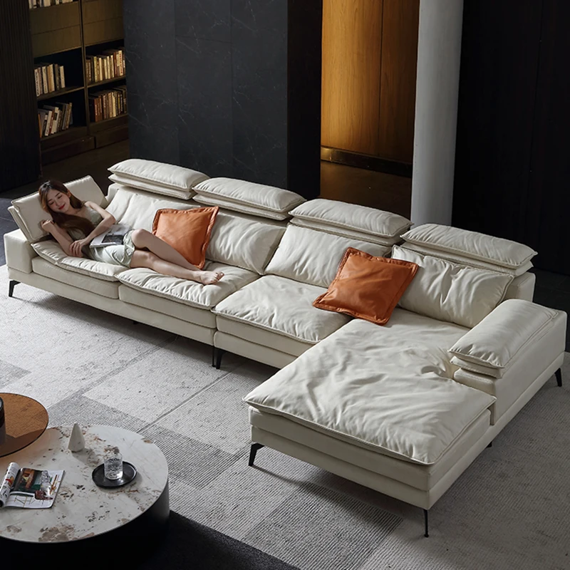 Relax White Lazy Living Room Sofa Lounge Ergonomic Modern Adults Living Room Sofa Floor Nordic Canape Salon Bedroom Furnitures