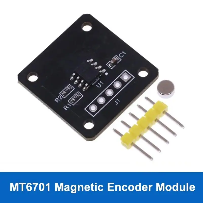 1/2/3 Stück Messsensormodul MT6701 Magnetischer Encoder Magnetischer Induktionswinkel 14bit Hohe Präzision