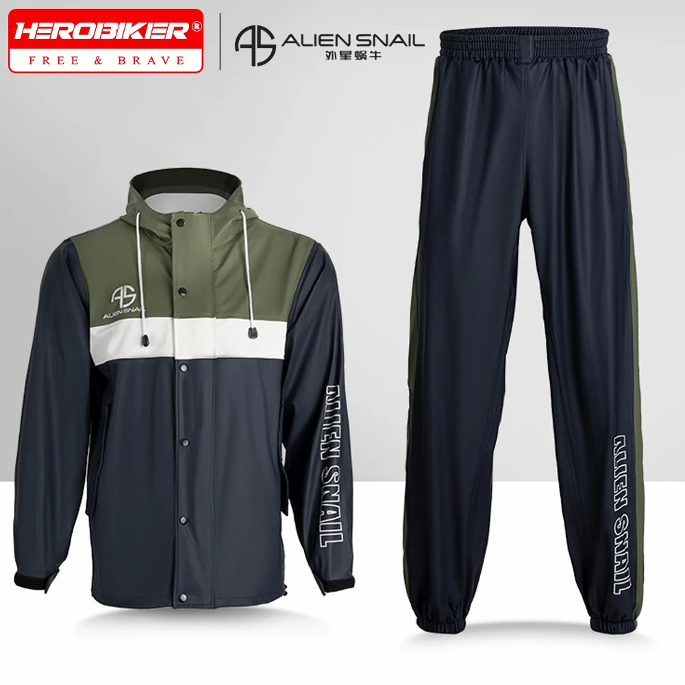 

Новый мотоциклетный дождевик 2026 года для мужчин и женщин, раздельный комплект из 2 предметов, дышащий, с усиленной защитой от дождя, обновленная версия, костюм для езды в дождливую погоду