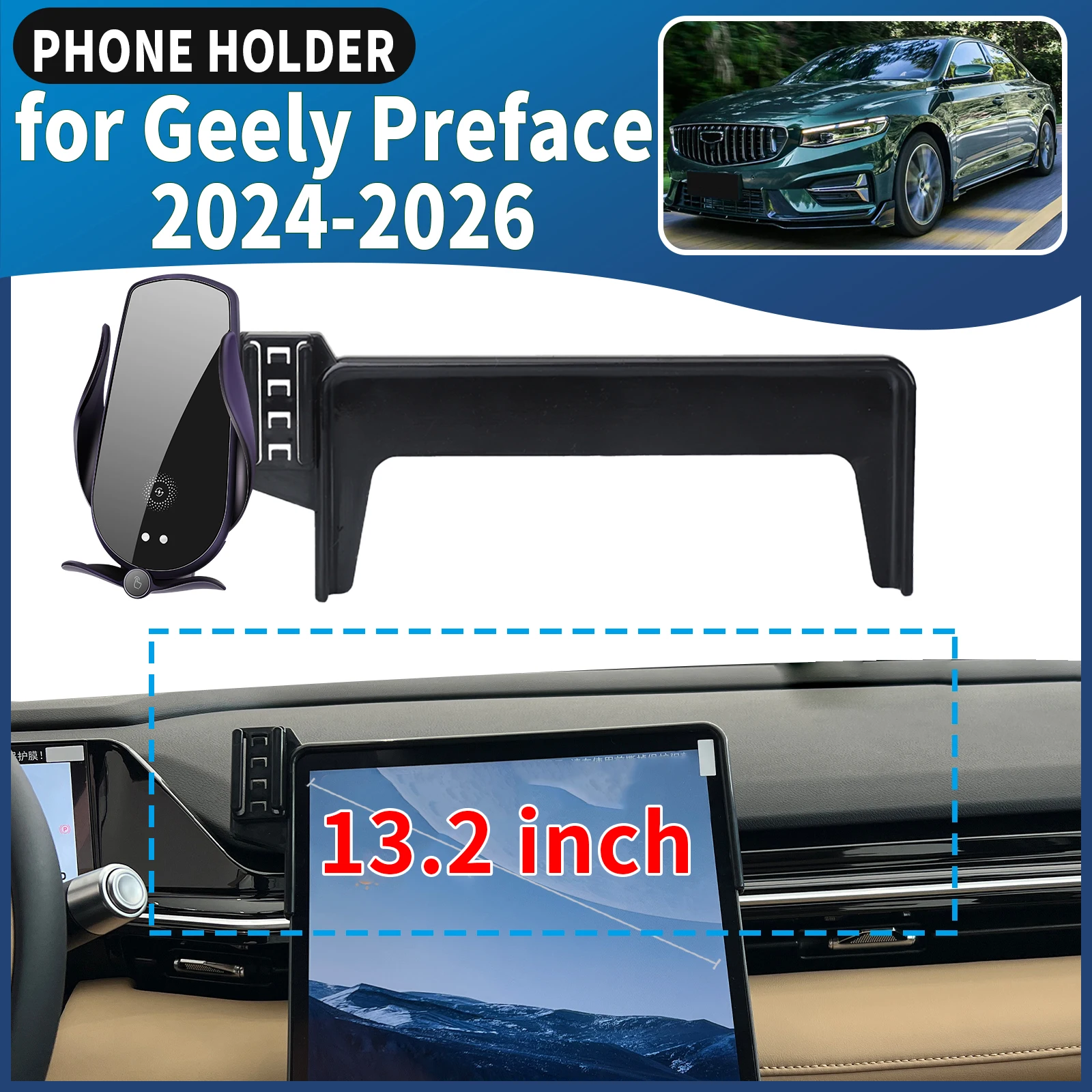 fit for Geely Preface 2024-2026 Xingrui L Car Phone Holder Mount Vehicle-Specific GPS Navigation Easy Installation accessoires