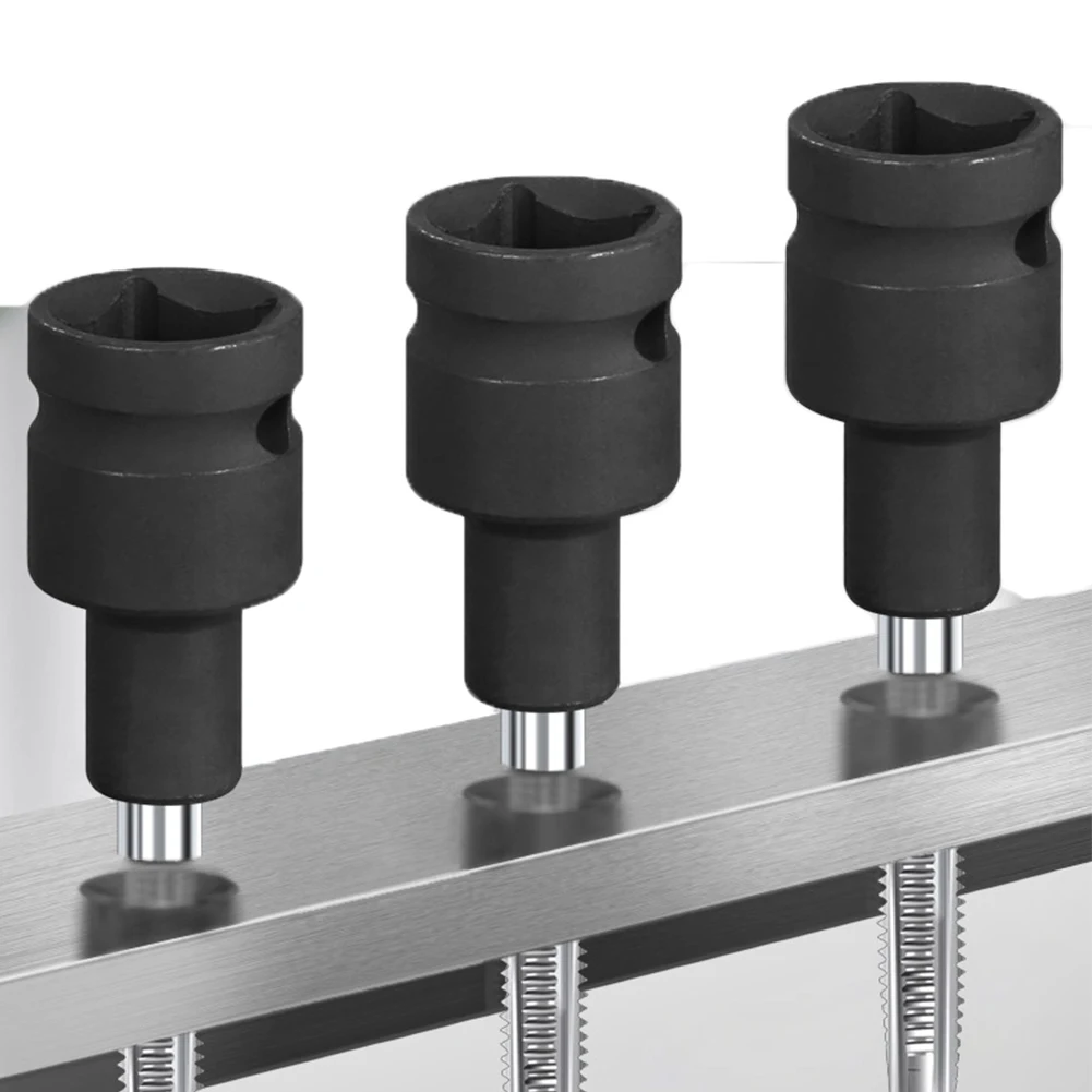 10pcs Tap Socket Set M6-M24 Chromium Vanadium Steel Machine Tap Holder 1/2'' Square Interface Quick Change Thread Taps Adapter
