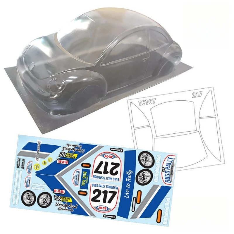 

1/10 On road body shell 190mm for 255-260mm Wheelbase Tamiya tt02 Chassis tt01 kyosho hsp carten lcracing hpi 3RACING