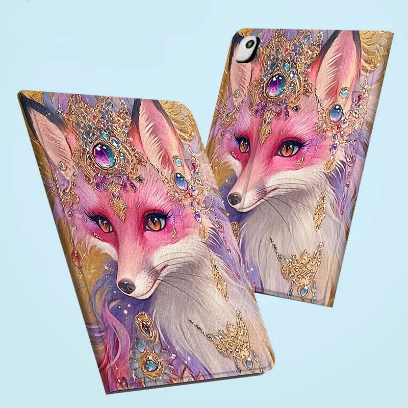 

Fox Popular Art Flower For iPad Pro Air Mini 2 3 4 5 6 7 7th 8th 9th 10th 11th 10.2 9.7 10.5 10.9 11 12.9 13 Tablet Case