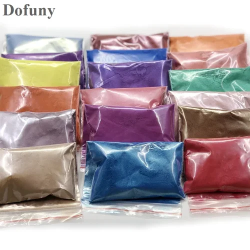 Polvo nacarado Mineral de Mica Natural, 20g, colorido, hecho a mano, limo y jabón, purpurina para uñas y pigmento de resina epoxi para manualidades