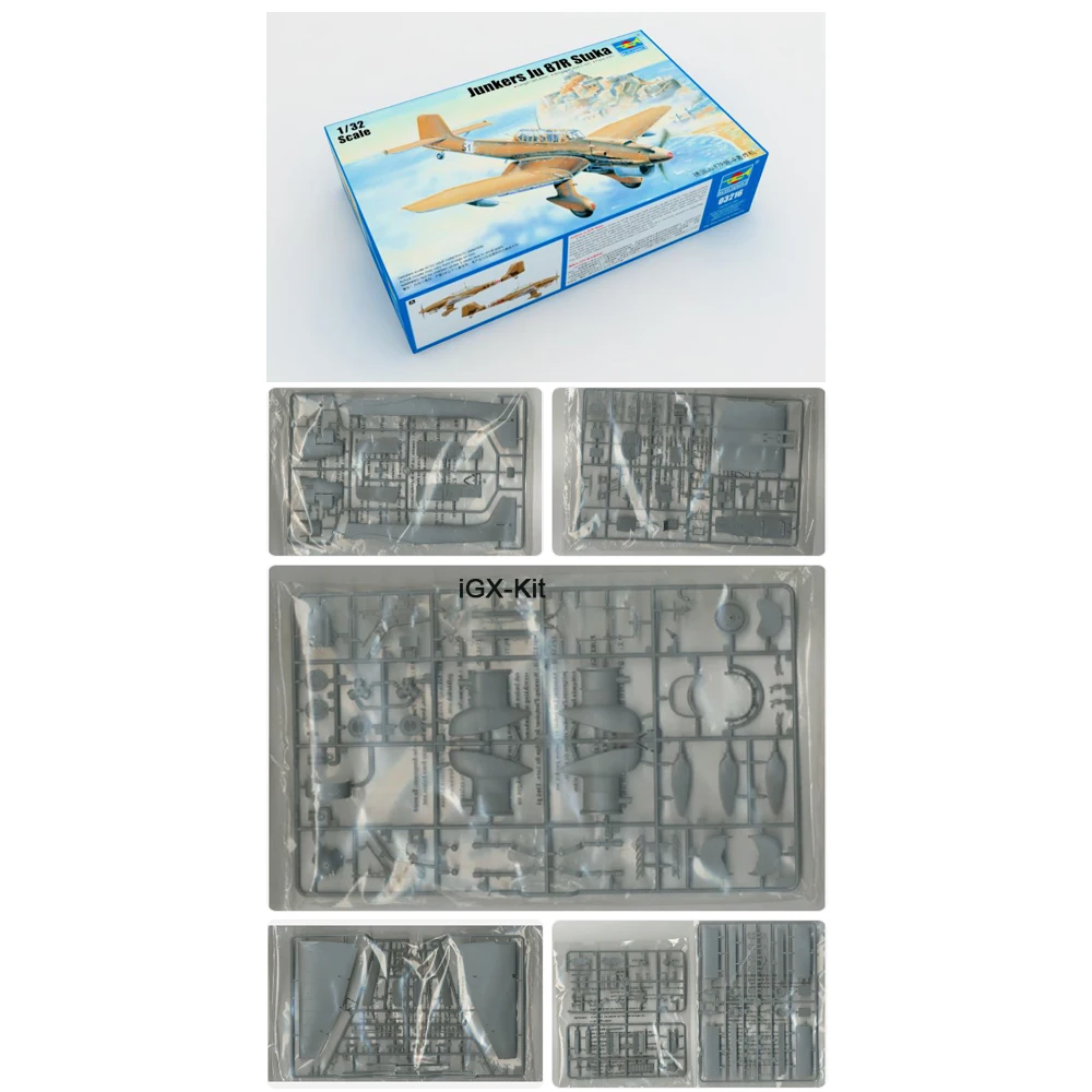 

Trumpeter 03216 1/32 Scale Ju87R JU87 JU-87 JU-87R Stuka Dive Bomber Plane Craft Hobby Assembly Plastic Model Building Kit
