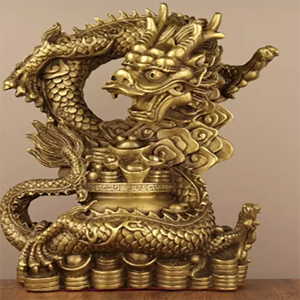 Чистая медь Longsheng Xiaolong Caifu Xinglong Jubao Bonlong, магазин мебели, офисные украшения и украшения