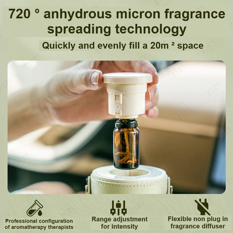 Car Mounted Household Waterless Essential Oil Aromatherapy Machine Portable Handheld Cup Shaped Aromatherapy Machine