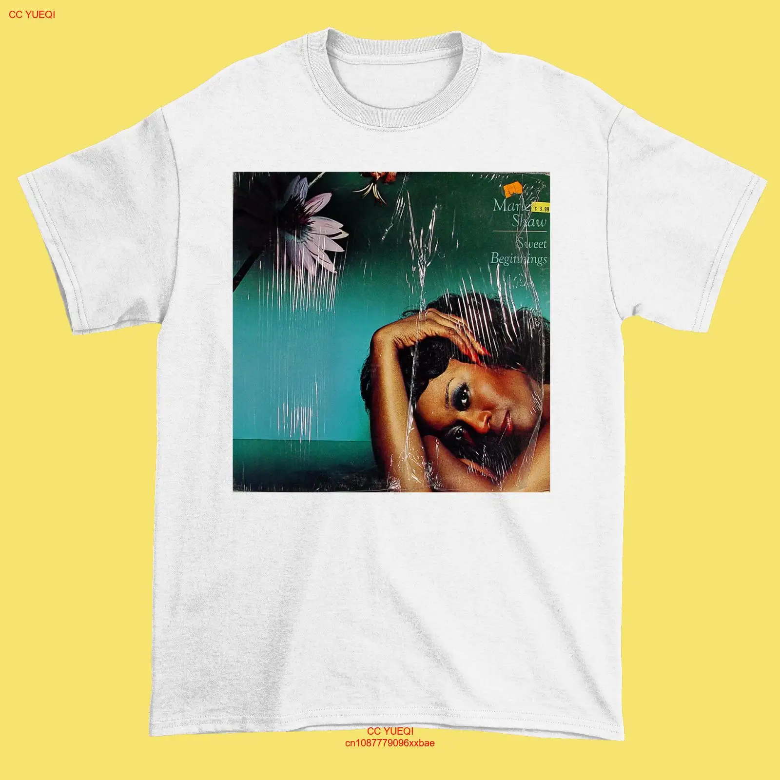 Белая рубашка унисекс с изображением Марлены шоу