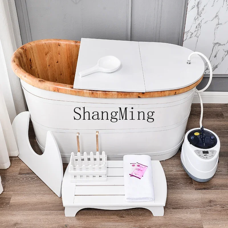 SM new high-end simple style home hotel homestay solid wood bath tub bath tub tub