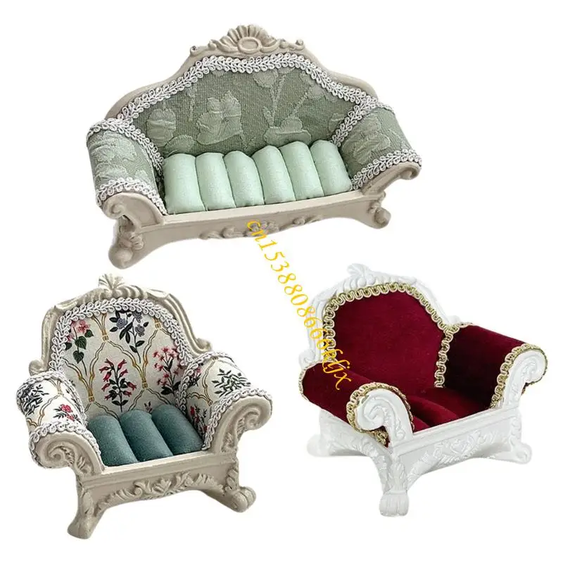 

Soft Fabric Jewelry Stand Multipurpose Sofa Display Shelf Resin Fabric Texture for Earrings Rings Storaging Use 066C