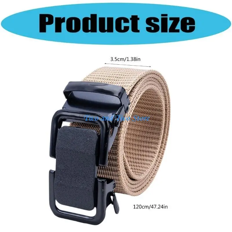 HX6F Automatic Buckle Nylon Woven Belt For Men Suitable For Security Personnel