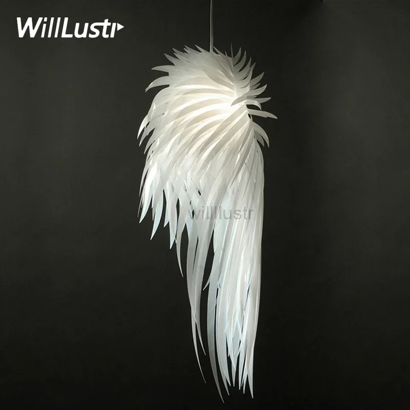 Modern Icarus Pendant Lamp Tord Boontje White Angel Wing Suspension Light Hotel Bar Cafe Bedside Hanging Ceiling Chandelier