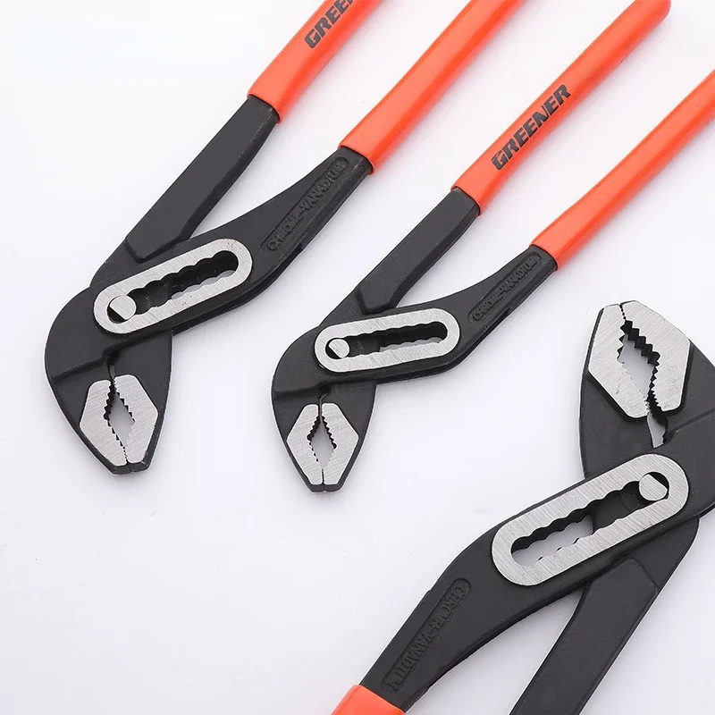 Water pump pliers multi-functional pipe wrench pliers 10 inch 12 inch water pipe wrench pipe rebar wrench