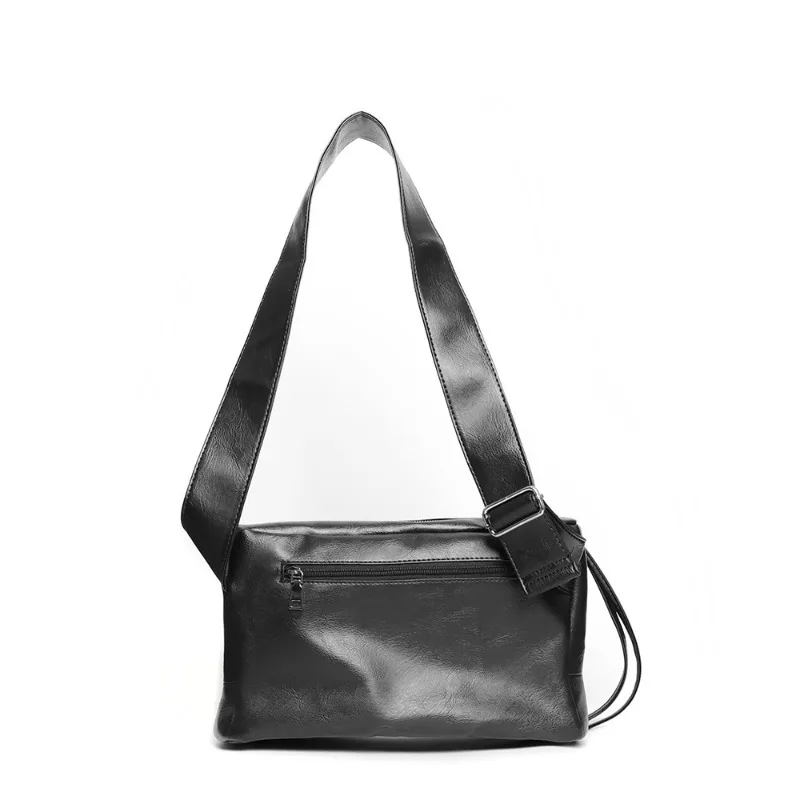 Fashion Crossbody Bag for Men Japanese Style Shoulder Bags Men Large Capacity Messenger Bag PU Leather Crossbody Shoulder Bag image 5