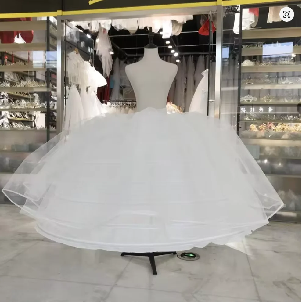 

Новинка! Хит продаж! Большое белое пышное кринолиновое нижнее платье-подъюбник для свадебного платья в наличии