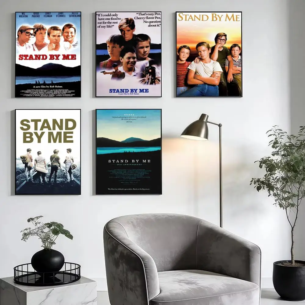 Classic Coming of Age Movie S-Stand by Me Poster Modern Minimalist Wall Art Prints for Home Decor Interior Bedroom Living Room