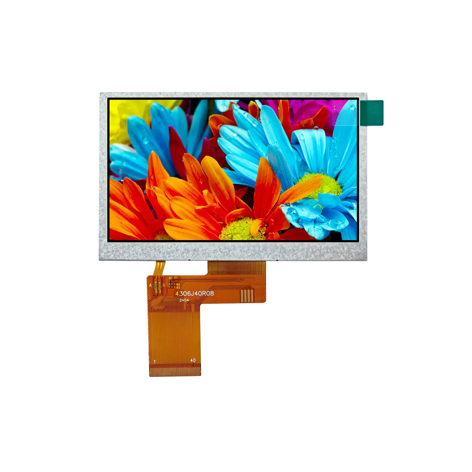 

4.3 Inch 480*272 HD IPS TFT LCD Module Display Panel Screen 24 Bit RGB Mode Interface ILI6485 Driver IC 40 Pins 3.3V