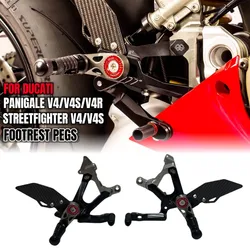 Motorcycle Foot Pedal Footrests Rearsets For DUCATI PANIGALE V4 V4S V4R  Streetfighter V4/S 2018-2022 Rearsets Foot Control