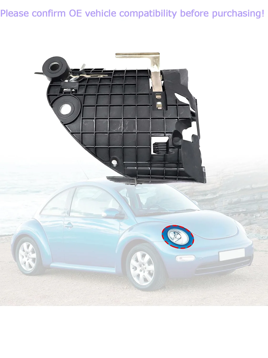 Headlight Mounting Bracket for Volkswagen Beetle 2006-2010 2.0L/2.5L Engine OE # 1C0941053 1C0-941-053 ,1C0941053,1C0-941-054